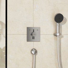 Hansgrohe DuoTurn E, batéria pod omietku pre 2 spotrebiče, chrómová, HAN-75417000