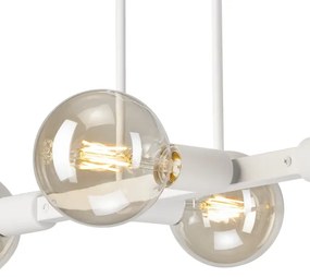 Luster na tyči ASTRID 4xE27/60W/230V biela