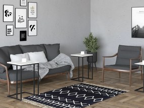 Set 3ks. konferenčných stolíkov Vudema (čierna + kryštál). Vlastná spoľahlivá doprava až k Vám domov. 1094343