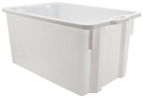 Zasúvacia a stohovacia prepravka biela, 720 x 470 x 360 mm