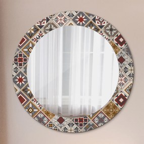 Okrúhle ozdobné zrkadlo Turecký vzor fi 60 cm