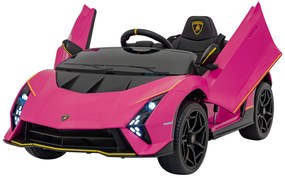 RAMIZ Elektrická autíčko Lamborghini Invencible - ružové - 4x35W- BATÉRIA - 12V7Ah - 2024