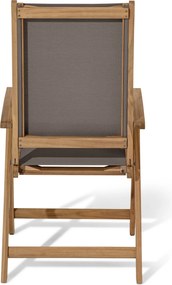 Záhradné kreslo s výpletom Textilene a vysokým nastaviteľným operadlom