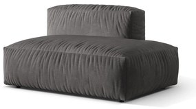 Sivý zamatový modul pohovky (pravý roh) Martina – Micadoni