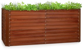 Blumfeldt Rust Grow, vyvýšený záhon, záhradný záhon, pozinkovaný oceľový plech, hrdzavá úprava