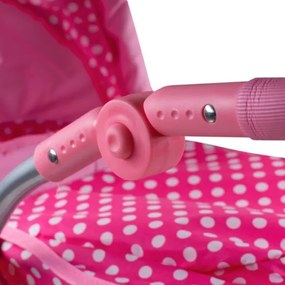 BABY MIX Multifunkčný kočík pre bábiky Baby Mix Jasmínka svetlo ružový
