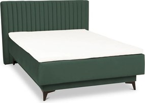 Posteľ Kalla 140x200 cm, fľaškovo zelená látka