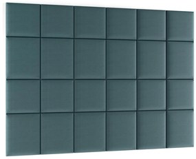 Čalúnený panel na stenu Quito 40x40 cm - svetlomodrá