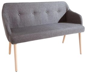 Dizajnová lavica Sweden tmavo sivá