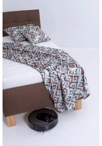 Čalúnená posteľ s úložným priestorom bez matraca MARIA ONE 90x200 cm hnedá