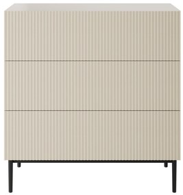 Komoda Nicole 100 cm - kašmírová / čierna