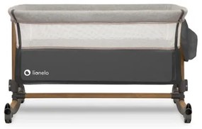 Lionelo - Detská postieľka 3v1 LEONIE šedá/čierna