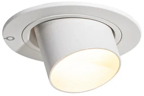 Moderné zabudované bodové svetlo biele GU10 35 mm okrúhle výkyvné - Installa