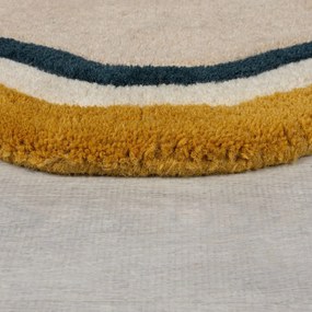 Krémový ručne tkaný vlnený koberec 160x230 cm Leo Scallop – Flair Rugs