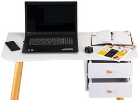 ModernHome Písací stôl s 2 zásuvkami
