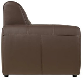 Kožené kreslo FELIS, hnedá