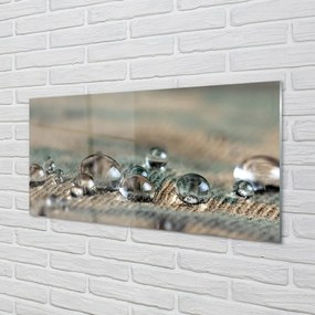 Obraz na skle Kvapky makro materiál 100x50 cm