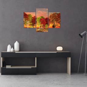 Obraz - Farebné stromy (90x60 cm)