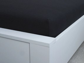 XPOSE® Jersey plachta Exclusive - čierna 160x200 cm