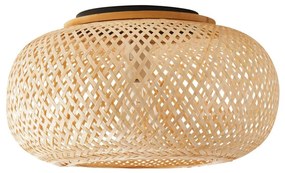 Stropné svietidlo SALOMON 1xE27/10W/230V pr. 40 cm bambus