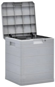 vidaXL Záhradný úložný box bledosivý 90 l