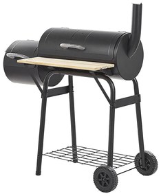 2 v 1 BBQ gril a smoker na drevené uhlie