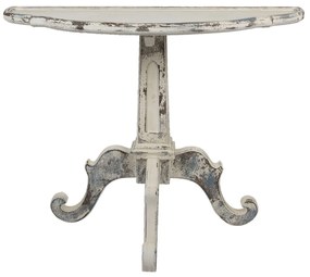 Béžový antik drevený odkladací konzolový stôl Henriette - 100*42*84 cm