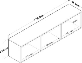 Nástenná skrinka Eva White