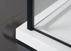Polysan Polysan, ZOOM LINE BLACK štvorcová sprchová zástena 900x900mm, číre sklo, ZL5415B
