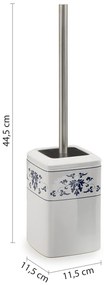 Gedy Gedy, CIXI WC kefa na postavenie, porcelán, modrá/biela, CX3389