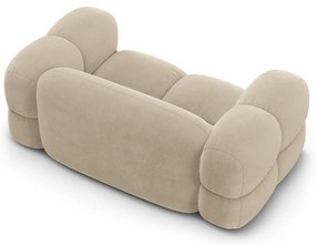 Béžová zamatová pohovka 180 cm Loretto – Cosmopolitan Design