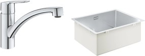 Set nerezový drez Grohe K700 31574SD1, kuchynská batéria Grohe Start 30530002