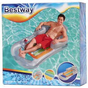 IKO Nafukovacie kreslo Bestway 43028 – sivé