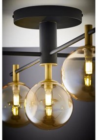 Jupiter 2032 - Prisadený luster FIGARO 5xG9/10W/230V čierna/zlatá/béžová