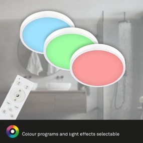 Briloner 3709-016 - LED RGBW Stm. stropné svietidlo LED/22W/230V biela + DO