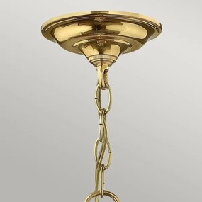 Hinkley HK-GENTRY-P-M-PB - Luster na reťazi GENTRY 4xE14/60W/230V zlatý