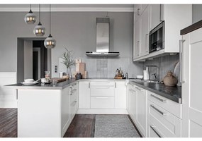 Závesné svietidlo Costa, 3x grafitové sklenené tienidlo, b, o