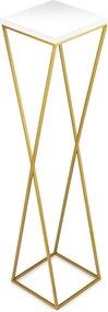 STOJAN NA KVETINÁČ LOFT6 100X24X24 CM ZLATÁ/BIELA