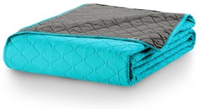 Tyrkysový pléd z mikrovlákna DecoKing Axel, 170 × 210 cm