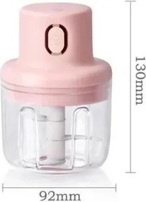 Akumulátorový elektrický sekáčik KB010 250 ml - ružový