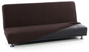 Super strečové poťahy NIAGARA čokoládová dvojkreslo s drevenými rúčkami (š. 130 - 160 cm)