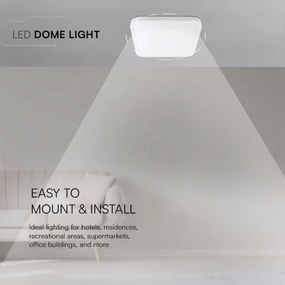 LED Kúpeľňové stropné svietidlo LED/18W/230V 4000K IP44 25x25 cm biela