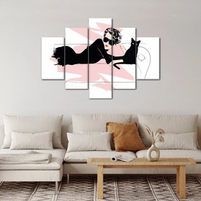 Obraz - Fashion lady (150x105 cm)