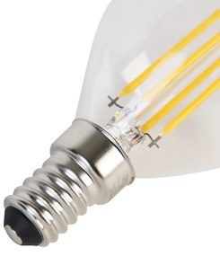 Sada 5 LED žiaroviek E14 Filament P45 4W 470 lm 2700K