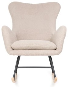 Hojdacie kreslo LUNNIE béžové TEDDY BOUCLÉ 856766