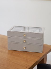 Krabička na šperky Stackers s 3 zásuvkami supersize taupe