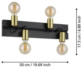 Eglo 900509 - Stropné svietidlo MACCHIONE 4xE27/10W/230V