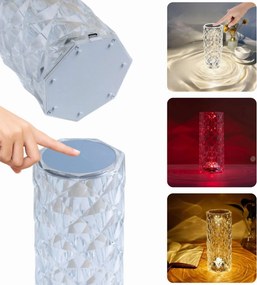 Dekoračné LED osvetlenie ROSE DIAMOND - 21 cm - multikolor