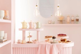 Ružový keramický tanier / miska v tvare srdca Hella Pastel Pink - 22*22*4 cm