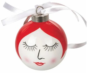 Súprava 6 vianočných ozdôb z dolomitu VDE Tivoli 1996 Fantasy, ø 7 cm